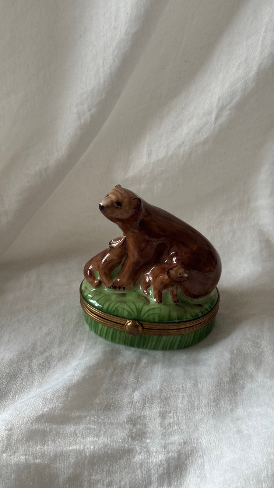 Tres rare Manufacture Royale de Limoges Les ours, Enlèvement ou Envoi
