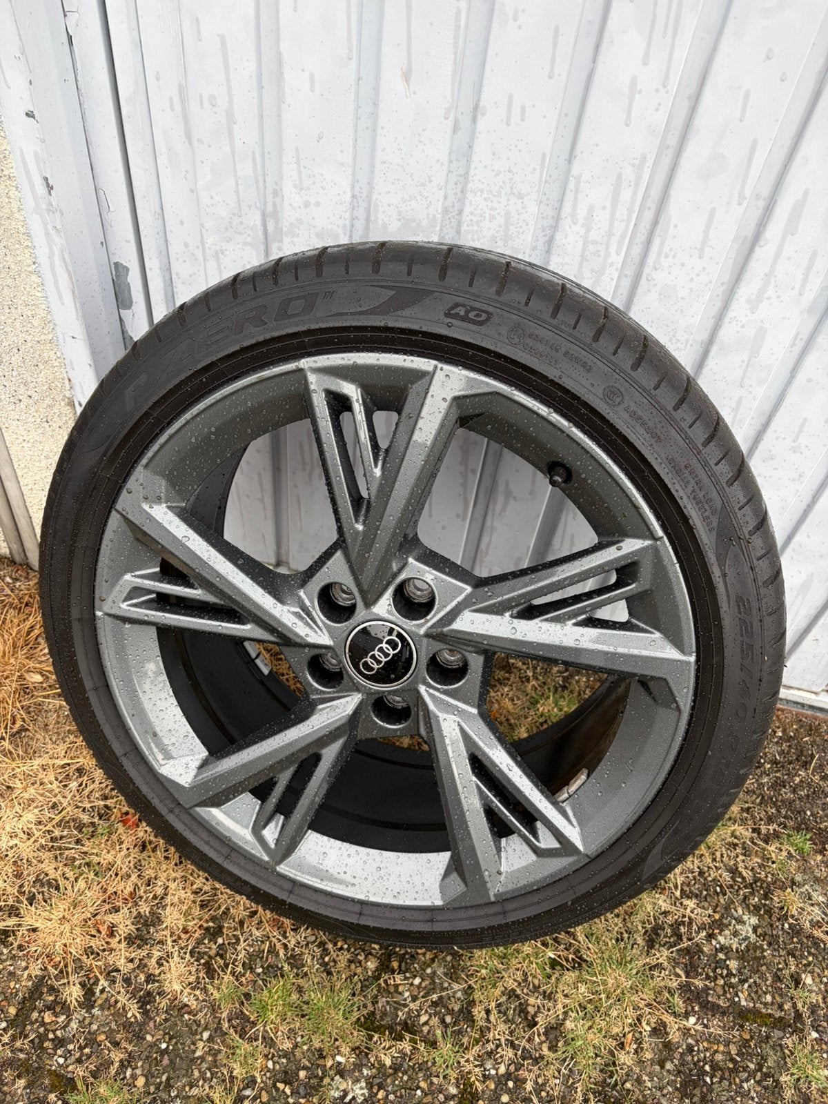 Audi A3 s3 velgen sline met zomerbanden als nieuw, Ophalen, 18 inch, Zomerbanden, Banden en Velgen