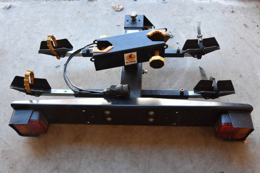 Fietsen drager, Support d'attelage, 2 vélos, Pneus larges, Comme neuf