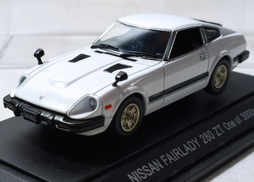 Nissan Fairlady 280 ZX 1980 wit EBBRO in vitrinedoosje, Ophalen of Verzenden