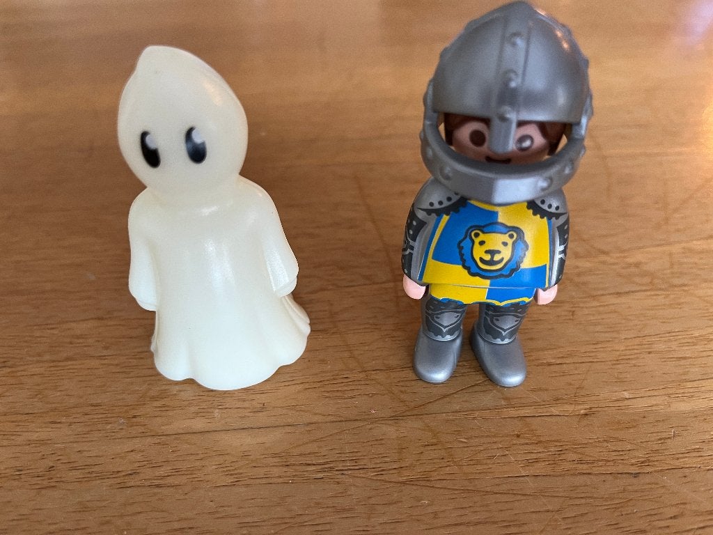Playmobil 1.2.3 70128 - Ridder en spook, Complete set, 1.2.3, Ophalen of Verzenden, Zo goed als nieuw