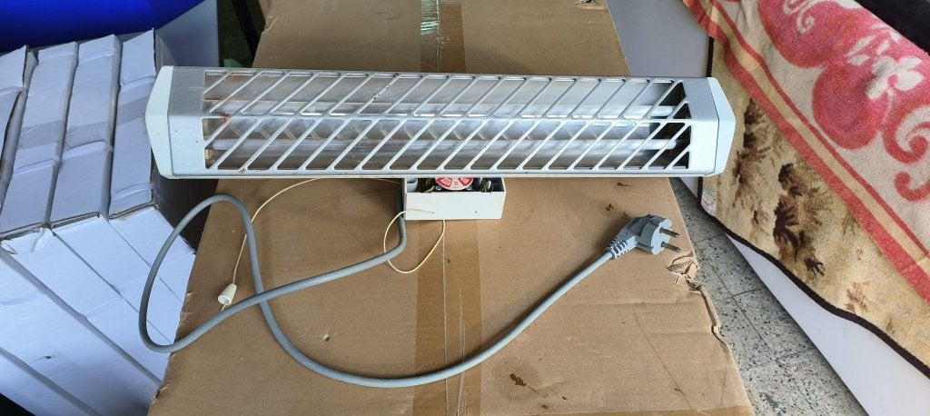 Elektrische wandstraalkachel, Ophalen, Gebruikt, Wit, Overige materialen