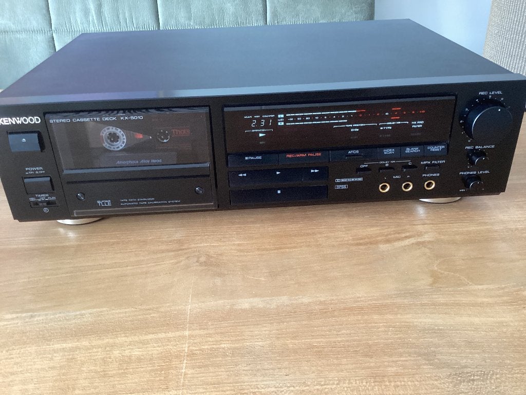 Kenwood KX 5010 3-motor Dolby B C HX Pro (880) als Nakamichi, Enlèvement ou Envoi, Simple, Kenwood, Commandes tactiles