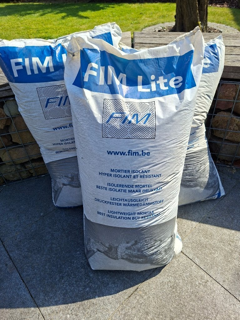 Nieuw 3 zakken Isolatiechape FIMLITE 60 liter, Ophalen, Nieuw, Vloerisolatie