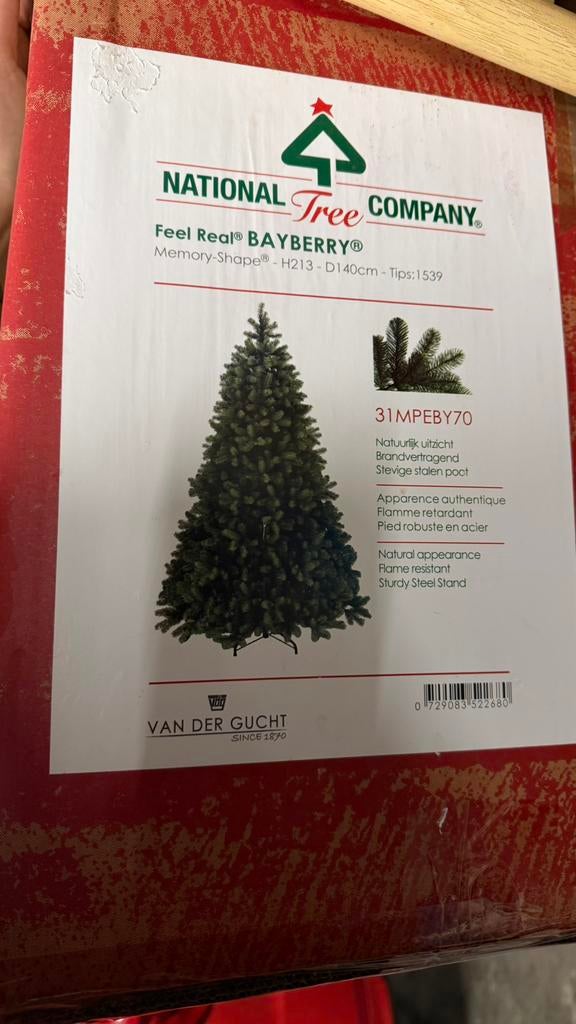 Kunst Kerstboom 213x140 cm, Diversen, Kerst, Ophalen, Zo goed als nieuw