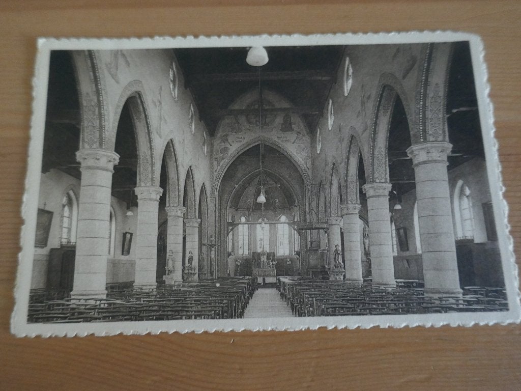 harelbeke hulste binnenzicht der kerk, Verzenden, Gelopen, West-Vlaanderen