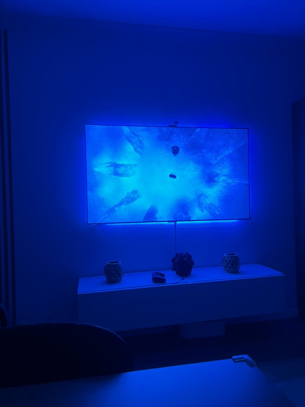 LG OLED65G1(effet cadre mural)avec GOVEE(lumiere d’ambiance), TV, Hi-fi & Vidéo, Télévisions, Utilisé, OLED, LG, Enlèvement