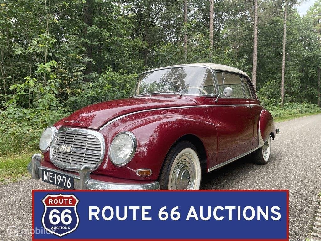Auto Union 1000 Super | 1963 | Route 66 Auctions, Overige merken, Zwart, Bedrijf, Handgeschakeld