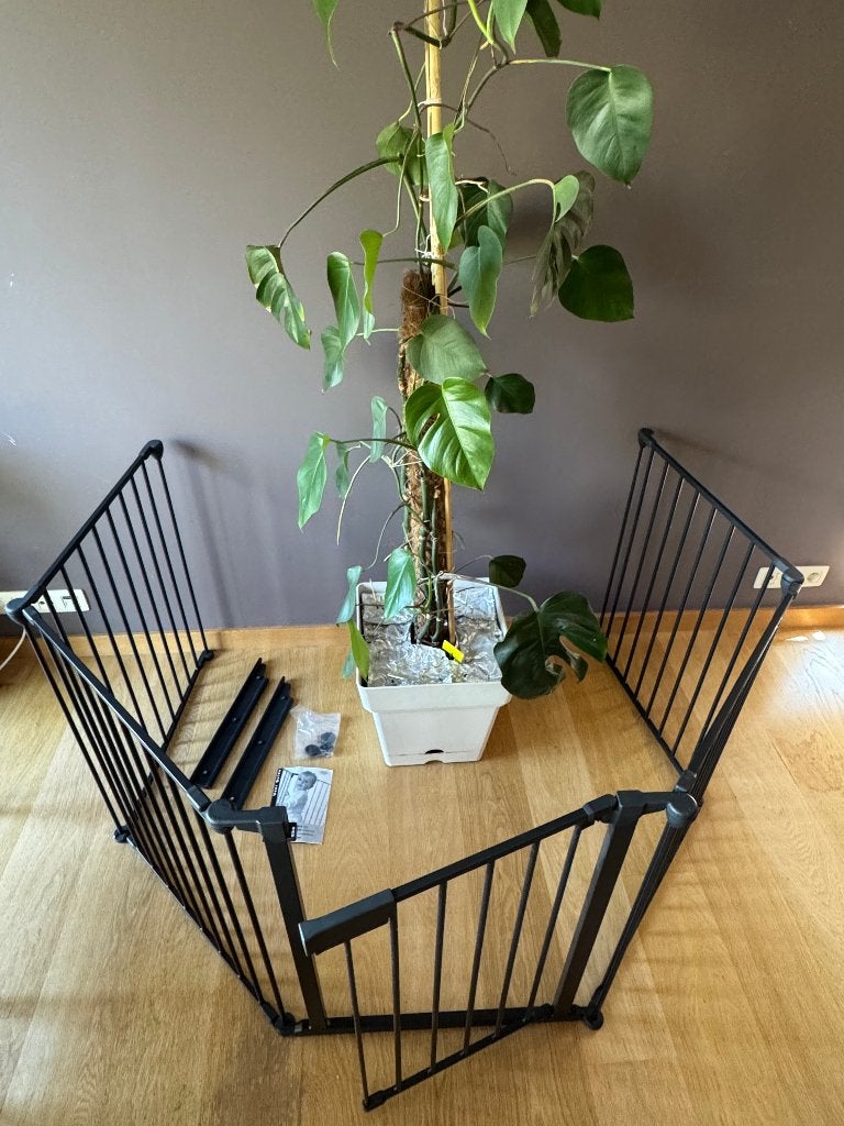 Veiligheidshek BabyDan (model HearthGate), Kinderen en Baby's, Ophalen, Zo goed als nieuw, 115 cm of meer, Metaal of IJzer