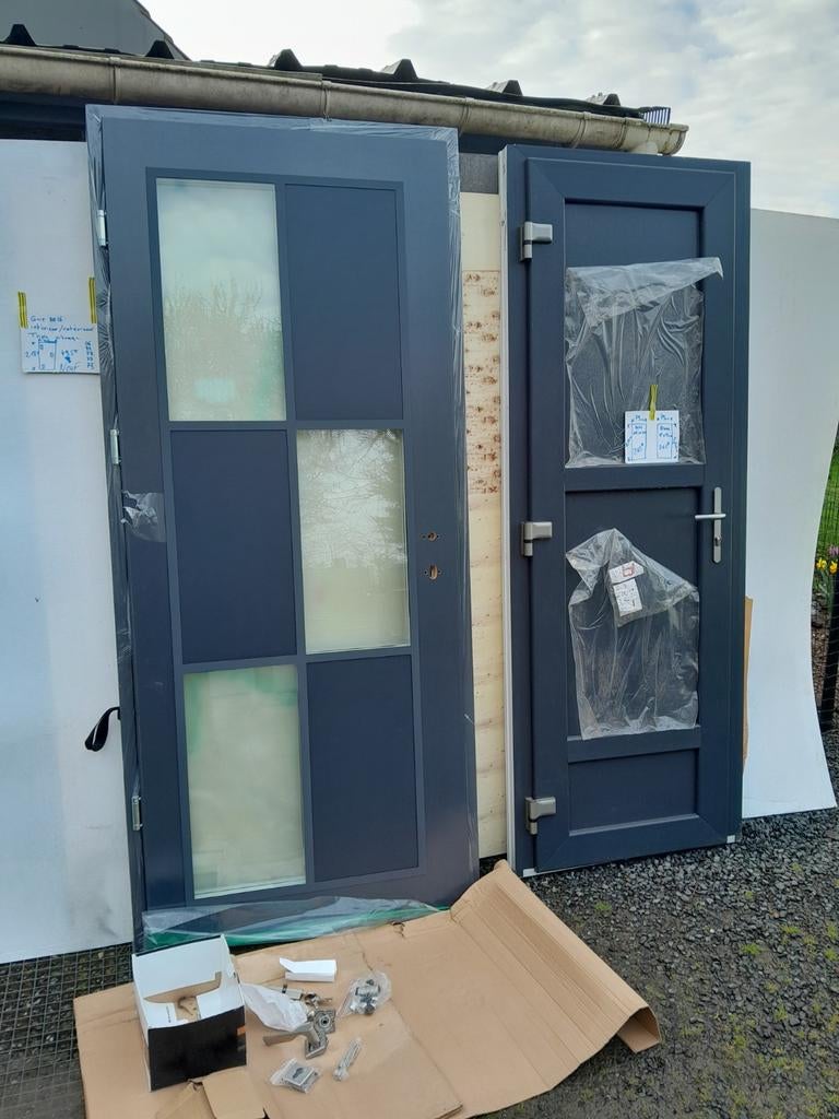 2 portes  ALUMINIUM, métal,  pvc gris anthracite 7016 Neuf, Bricolage & Construction, Aluminium