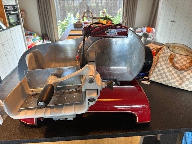 Machine de découpe rétro Berkel comme neuve, Trancheuse, Enlèvement ou Envoi, Comme neuf, Rouge