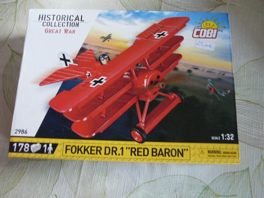 FOKKER DR1 RED BARON COBI 1/32, Enlèvement ou Envoi, Neuf, Plus grand que 1:72, Avion