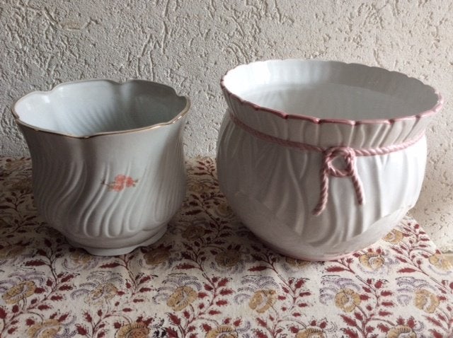 Te koop 2 Cachepots, Antiek en Kunst, Ophalen of Verzenden