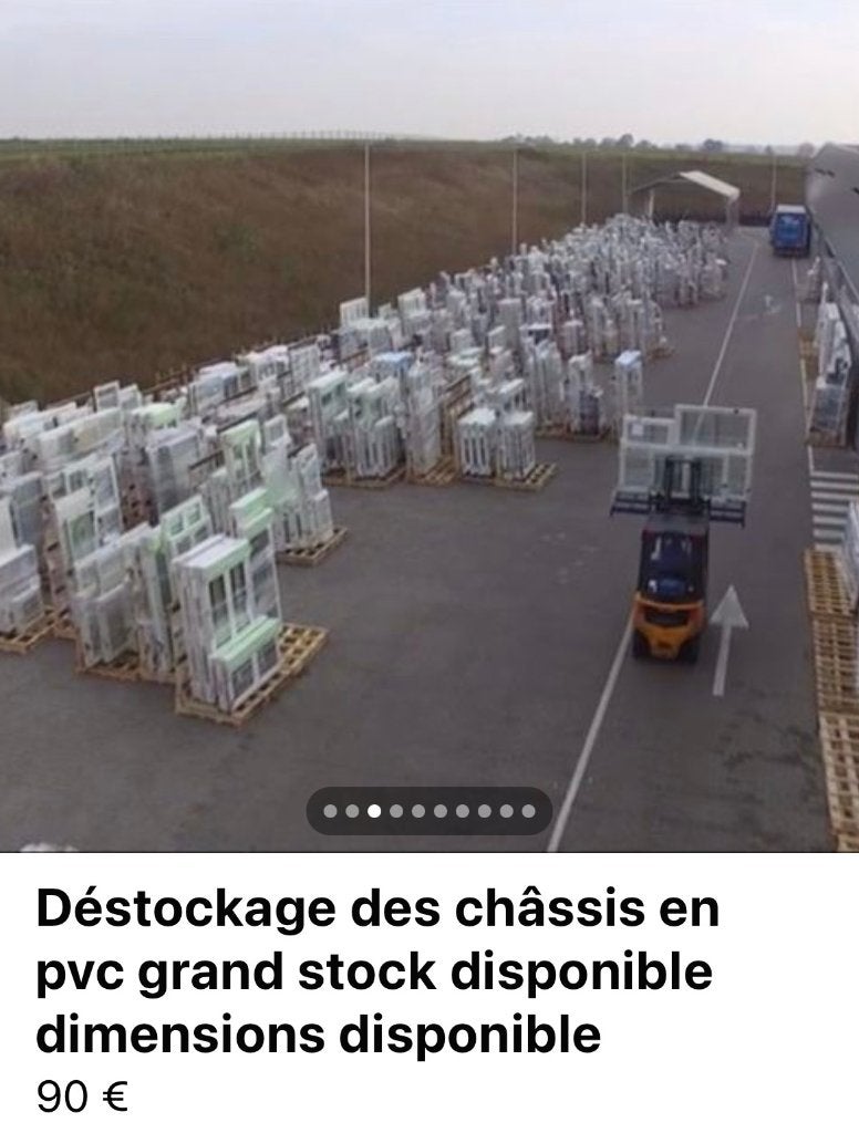Déstockage de châssis et portes pvc grand stock, Bricolage & Construction, Enlèvement, Neuf