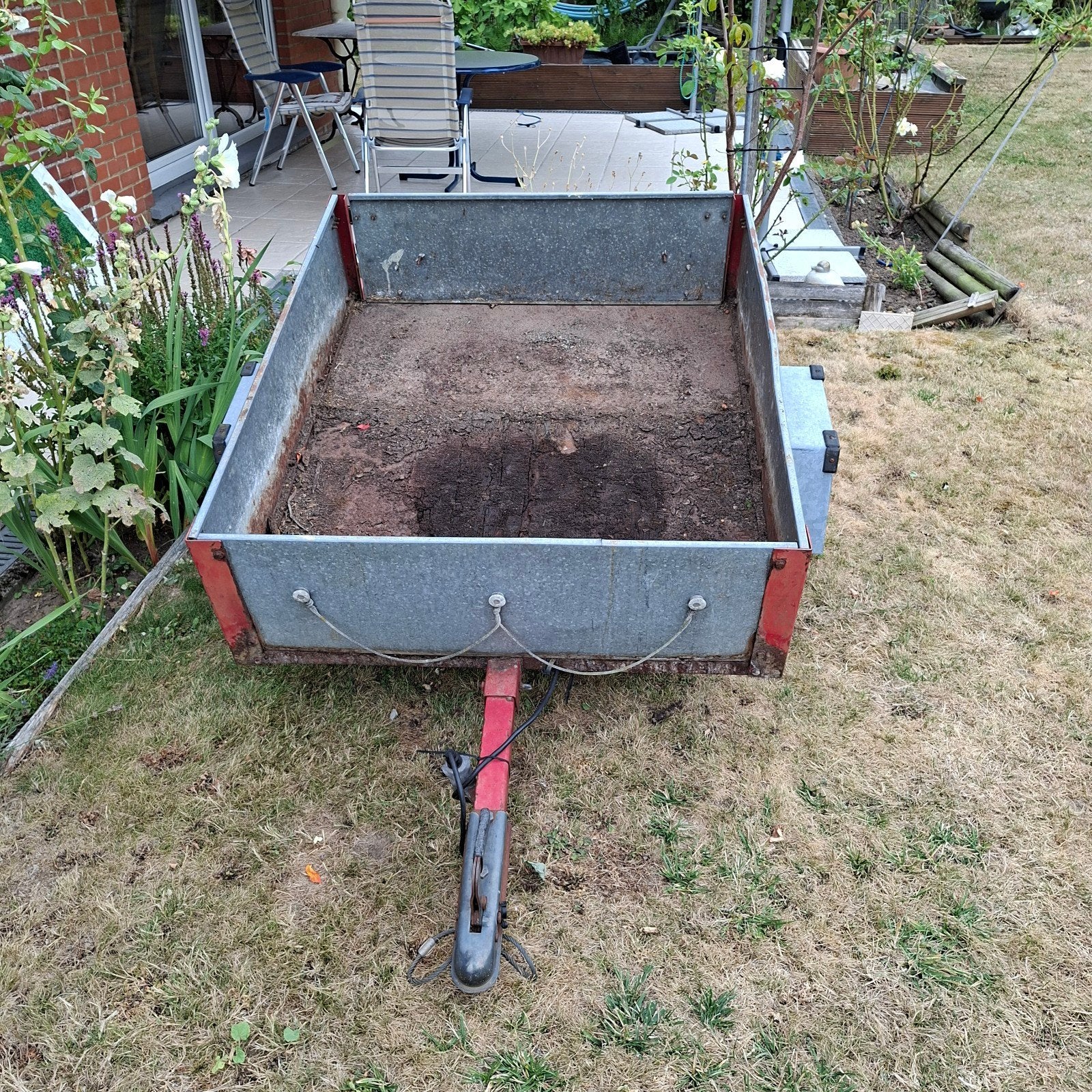 Kleine aanhangwagen, Ophalen, Gebruikt