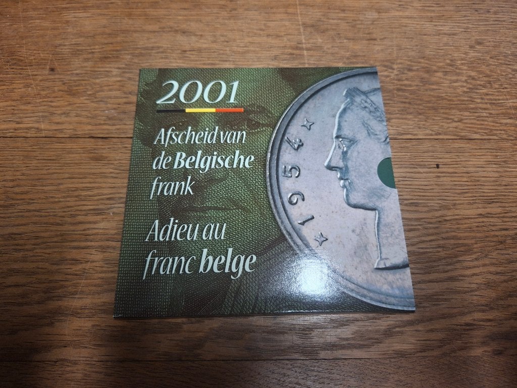Belgische muntenset 2001 – Afscheid van de Belgische frank, Enlèvement, Série