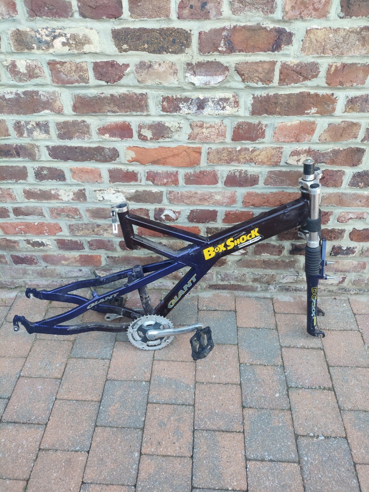 cadre vélo VTT giant boxshock 26' taille 18,5, Vélos & Vélomoteurs, Enlèvement ou Envoi, Utilisé, Cadre