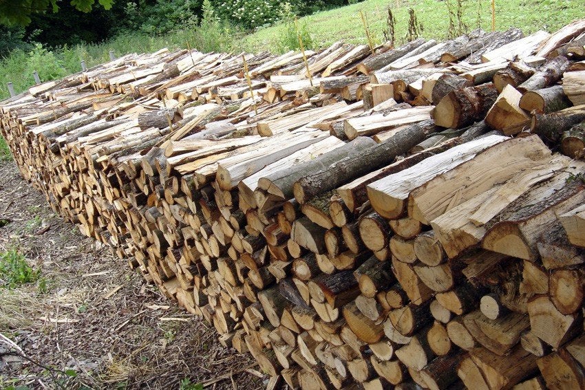 bois de chauffage frêne hêtre sec 40-45cm livré region huy w, Enlèvement
