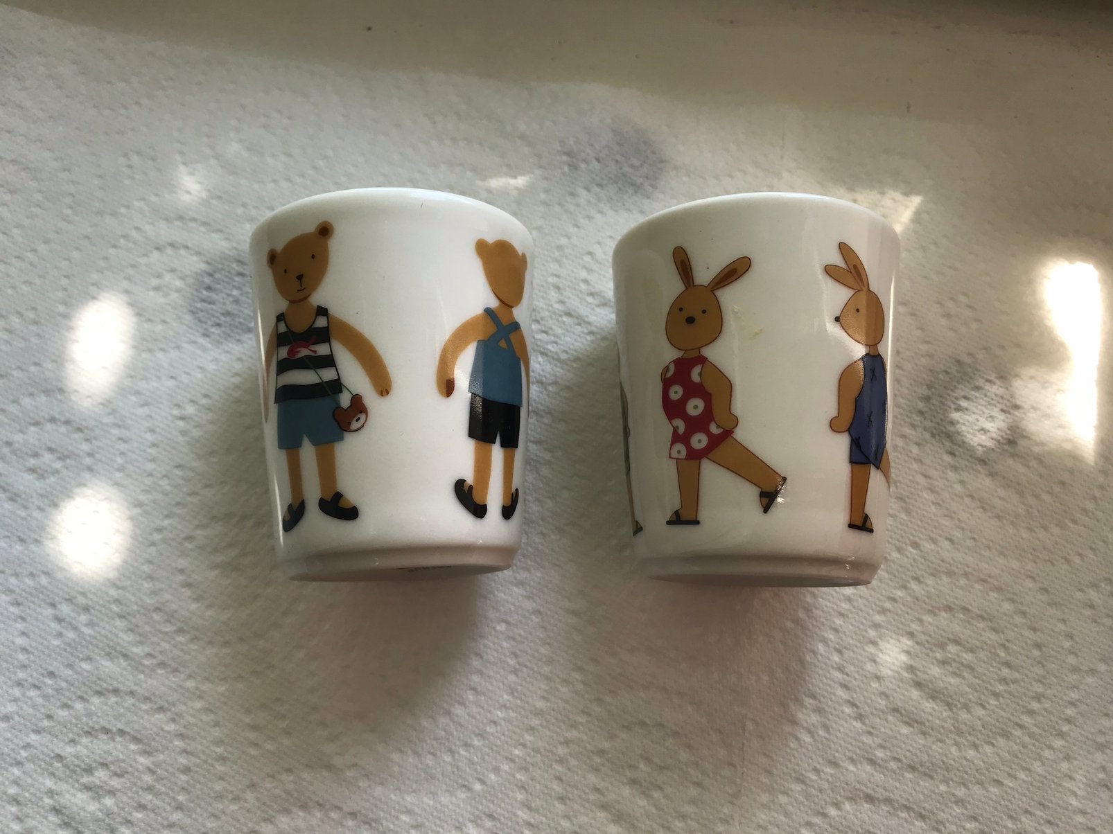 Petits gobelets CATIMINI vintage, Enlèvement ou Envoi, Comme neuf, Porcelaine