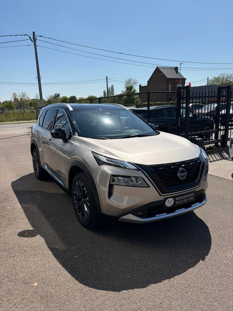 Nissan X-Trail E-Power 4x4 Tekna 2025 20000 km, Auto's, Nissan, Automaat, 1800 kg, Beige, Leder