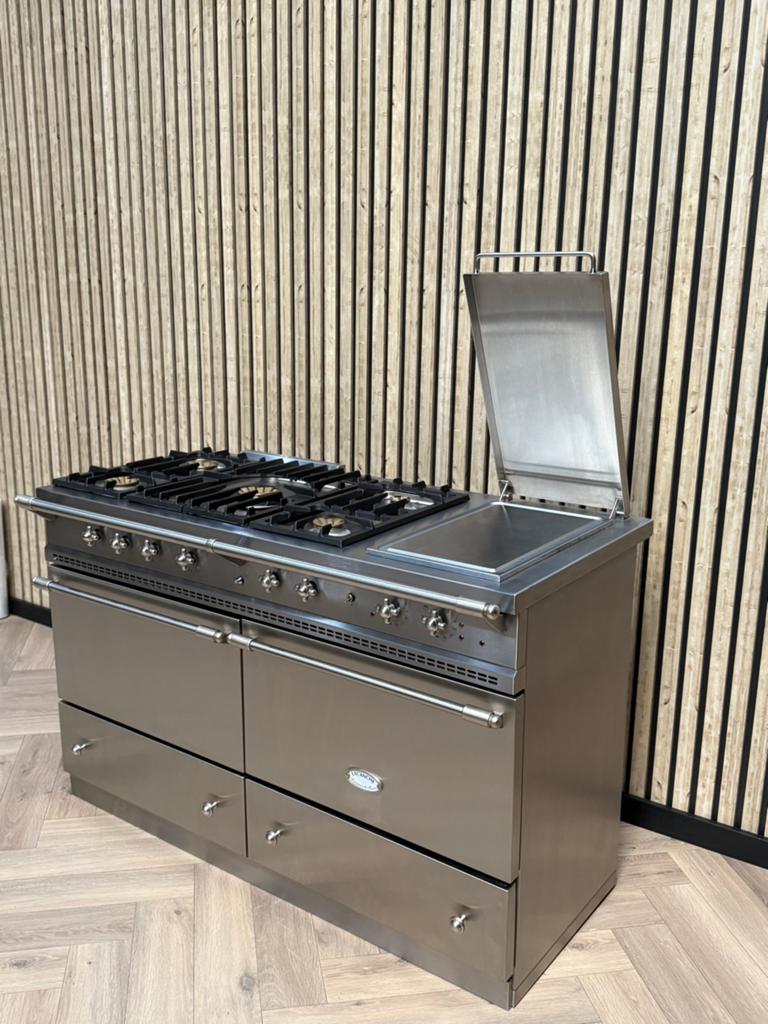 Magnifique Lacanche Inox 140cm Gaz + Teppanyaki, Enlèvement ou Envoi, Gril, Électrique
