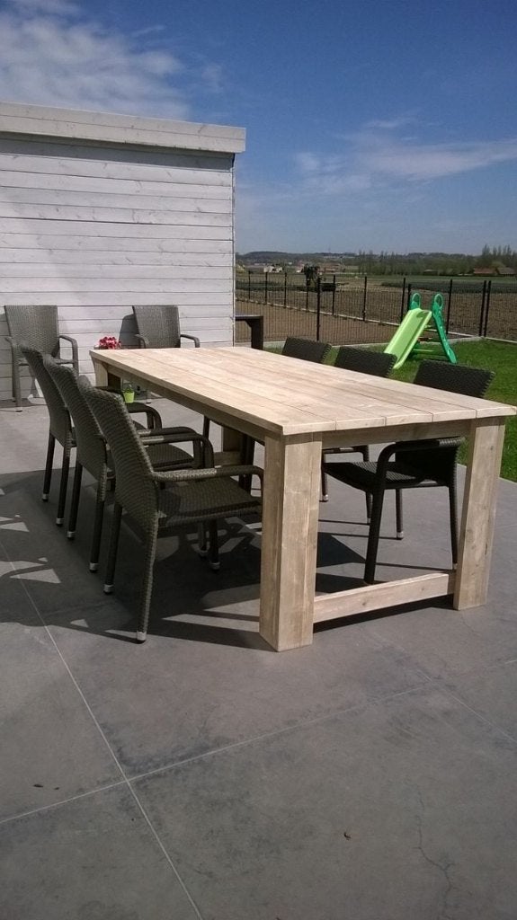 Tuintafel steigerhout/douglas op maat., Tuin en Terras, Ophalen, Nieuw, Rechthoekig, Hout