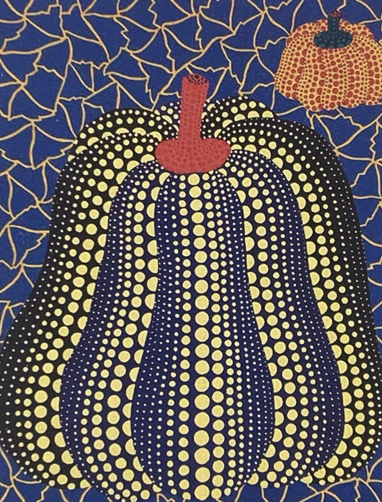 Yayoi Kusama: lithografie 40 bij 50 cm. Ingelijst verkocht, Ophalen of Verzenden, Lithografie