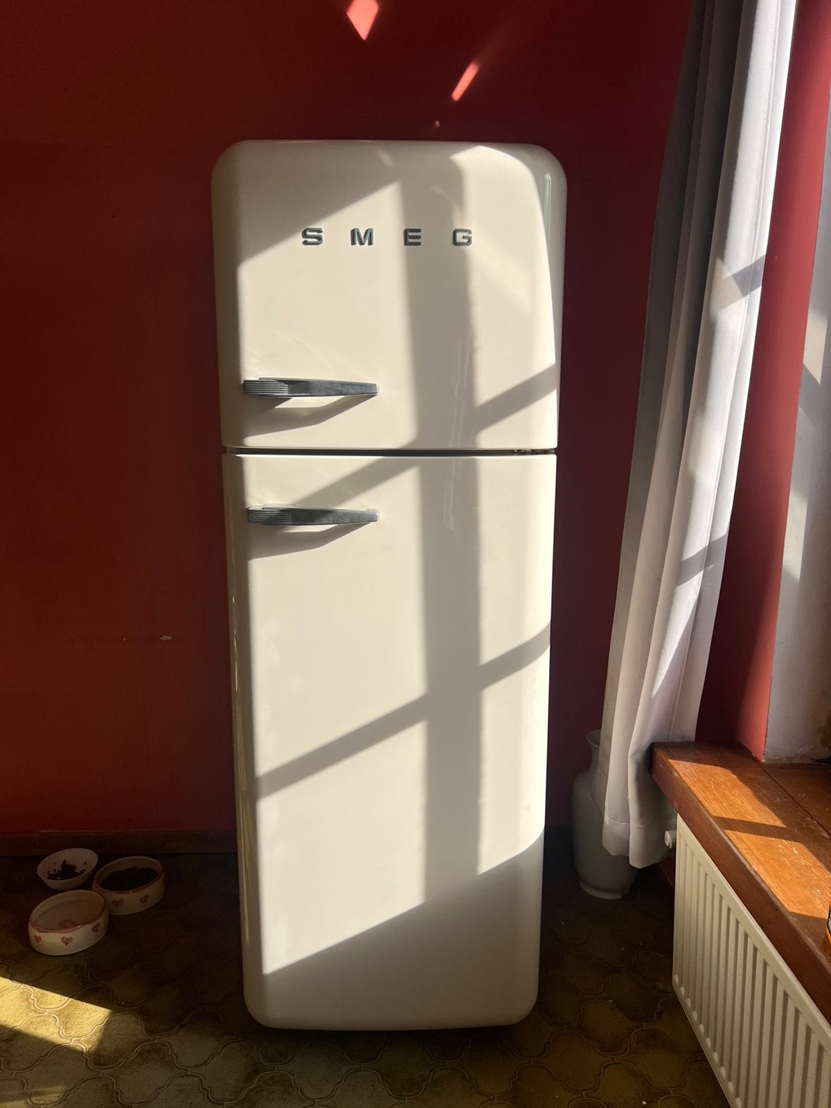SMEG FAB30 Retro Koelkast met Diepvries | Crème | Vintage, Ophalen, Zo goed als nieuw