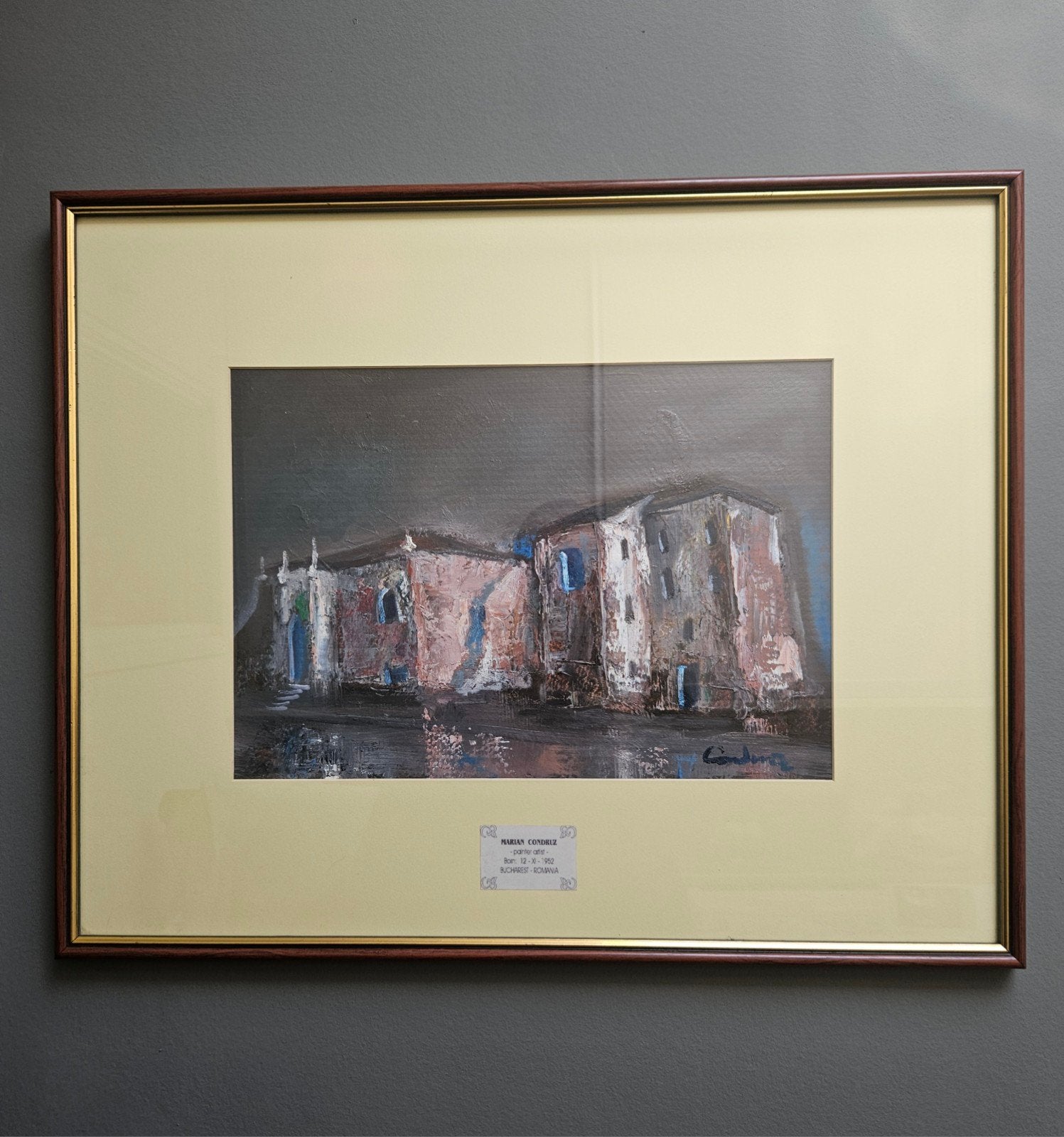 Olieverfschilderij door Marian Condruz (1952-2018), Antiek en Kunst, Kunst | Schilderijen | Klassiek, Ophalen of Verzenden