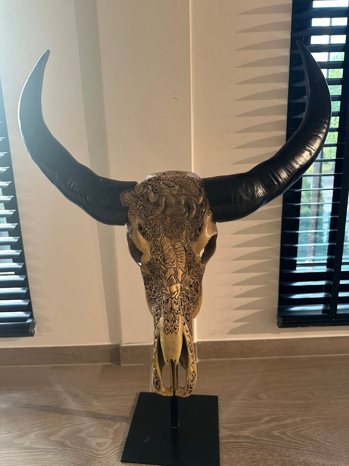 Skull carved wallmount, Huis en Inrichting, Ophalen of Verzenden, Nieuw