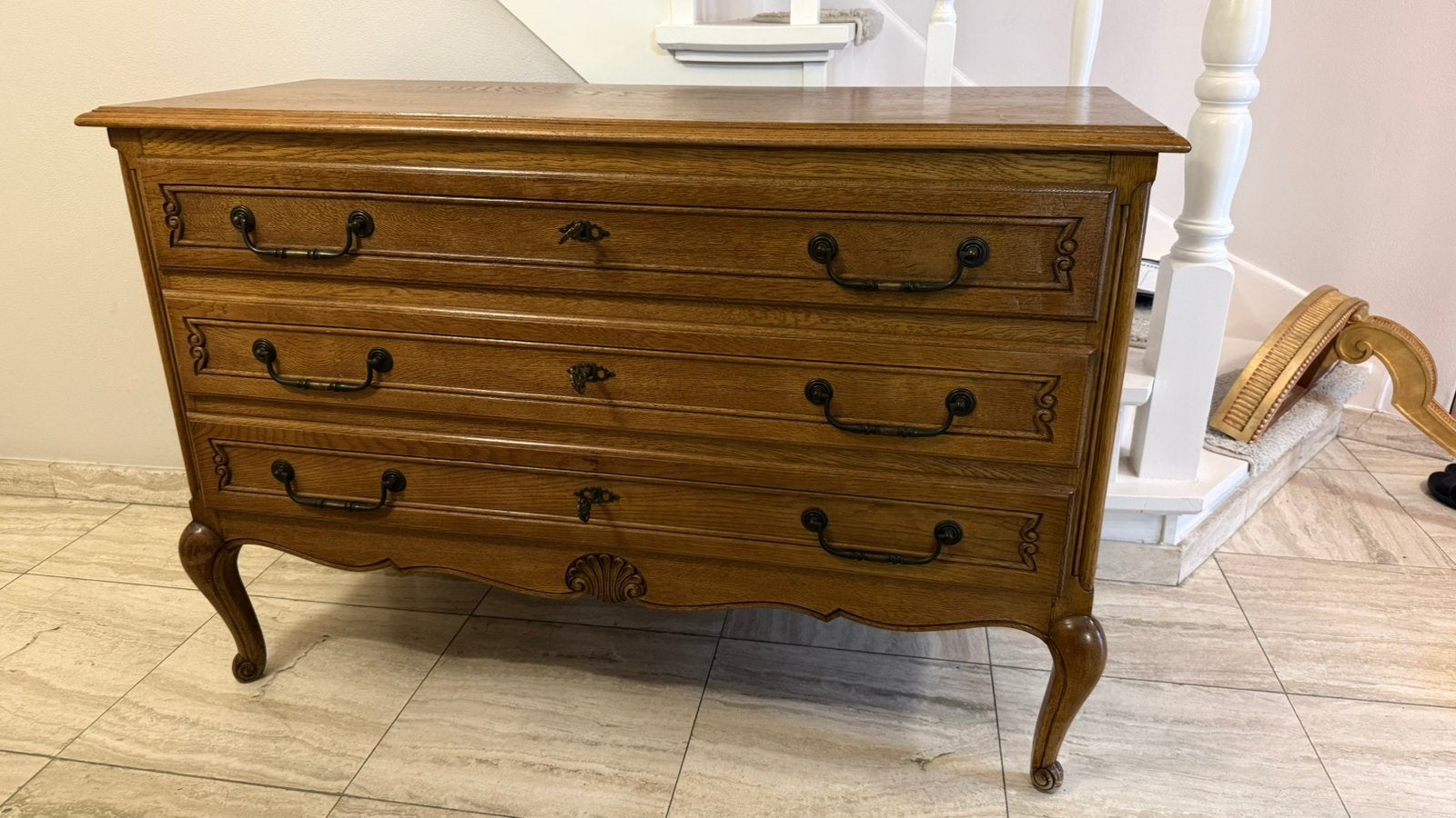 Commode en chêne massif, Maison & Meubles, Enlèvement, Comme neuf, Chêne