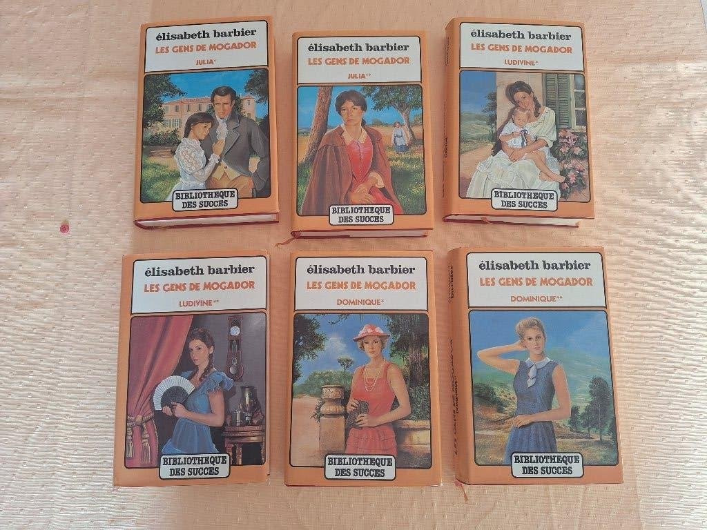 De 6 delen van de serie Les gens de Mogador van E. Barbier, Boeken, Ophalen of Verzenden, Zo goed als nieuw, Elisabeth Barbier