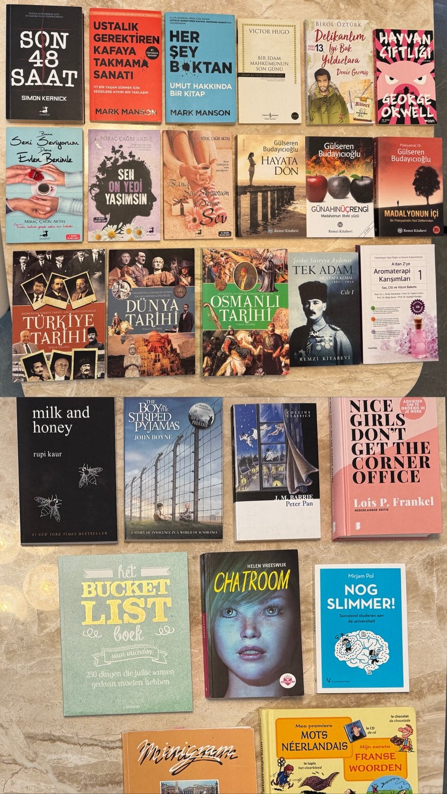 Turkse Nederlands- engels- en franstalige boeken doe een bod, Boeken, Ophalen, Nieuw