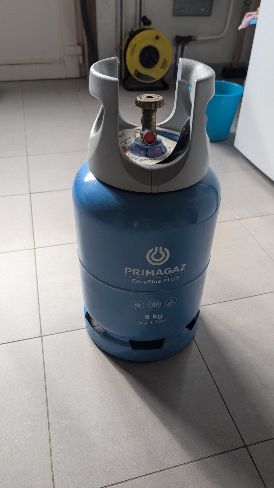 drie kwart volle gasfles van 6kg, Tuin en Terras, Ophalen, Gebruikt, Primagaz