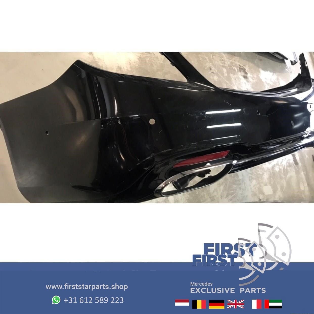 W222 FACELIFT AMG ACHTERBUMPER S Klasse 2017 ZWART origineel, Utilisé, -, Avant, -