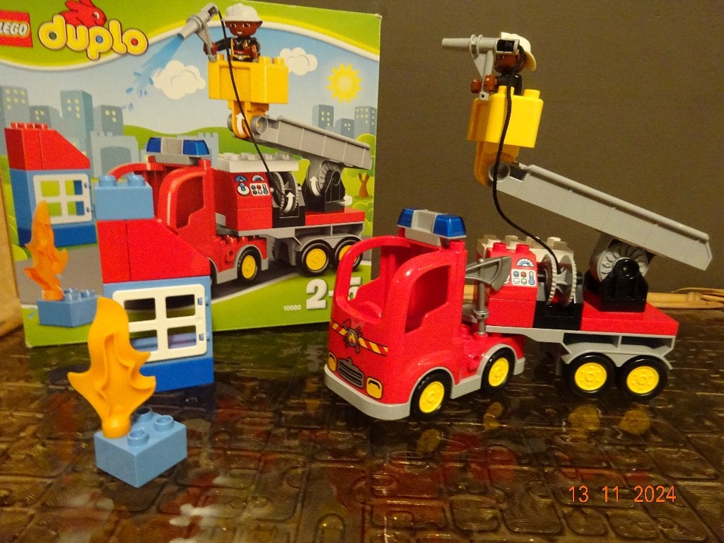 LEGO DUPLO Brandweertruck - 10592*VOLLEDIG*PRIMA STAAT*, Ophalen of Verzenden, Duplo