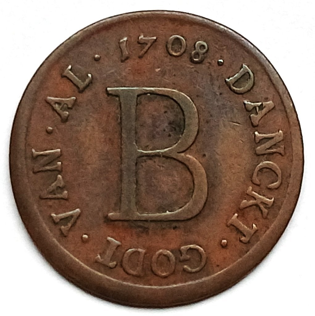 broodpenning antwerpen 1708 armen, Ophalen of Verzenden, Overige materialen