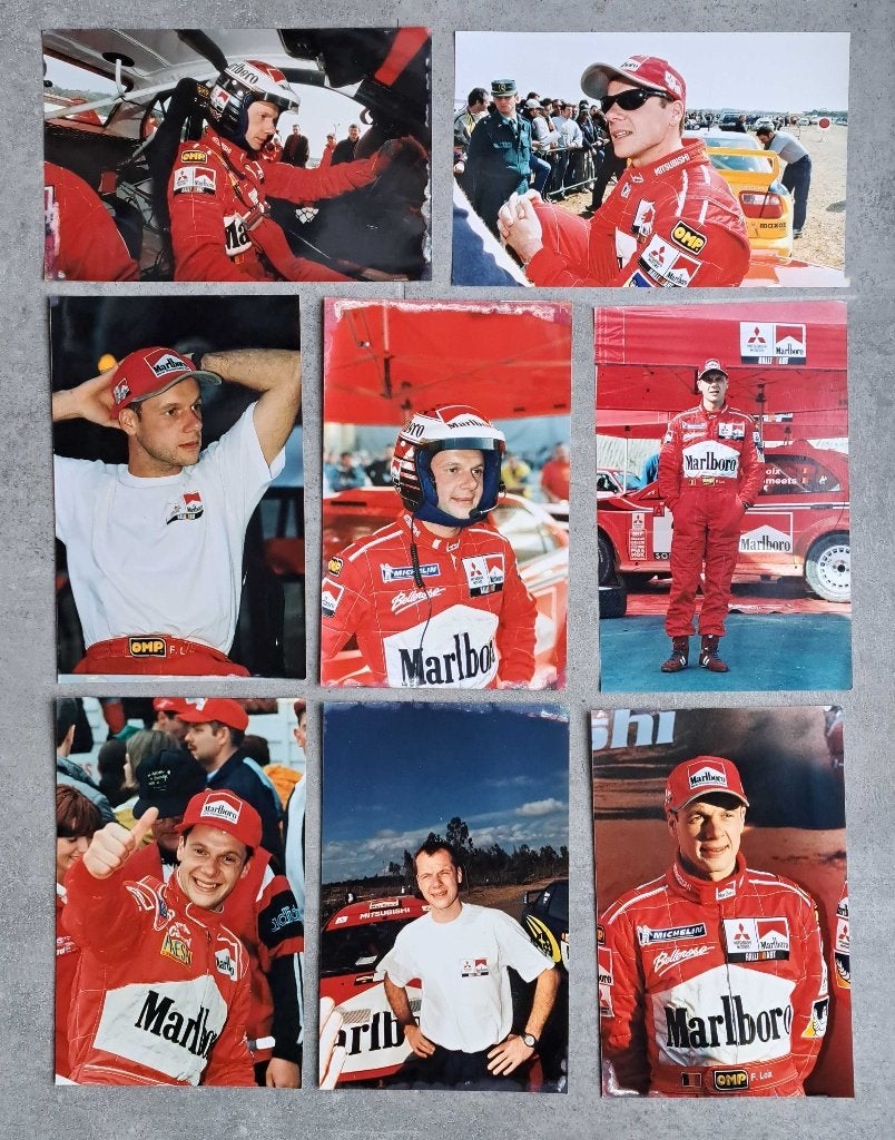 40 WRC-persfoto’s – Loix, Mäkinen & Mitsubishi Ralliart 1999, Verzamelen, Ophalen of Verzenden, Gebruikt, Auto's