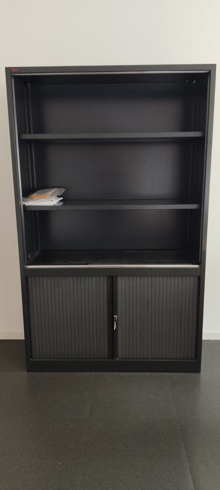 Armoire / Bibliothèque de bureau métallique – Noire – Meuble, Maison & Meubles, Enlèvement