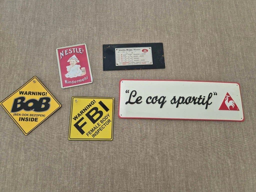 Lotje borden reclame, Ophalen of Verzenden