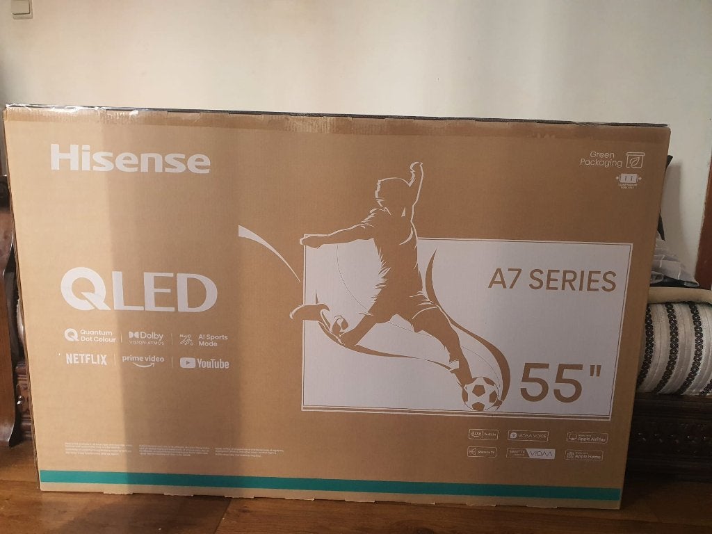 Hisense 55" QLED A7 Series – Nieuw in ongeopende doos, Audio, Tv en Foto, Televisies, QLED, Nieuw, 100 cm of meer, 4k (UHD)