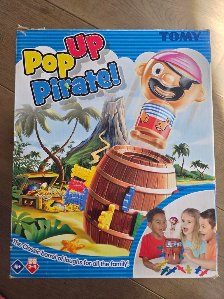 Spel Pop up Pirate, Hobby en Vrije tijd, Drie of vier spelers, Ophalen of Verzenden, Gebruikt, Tomy