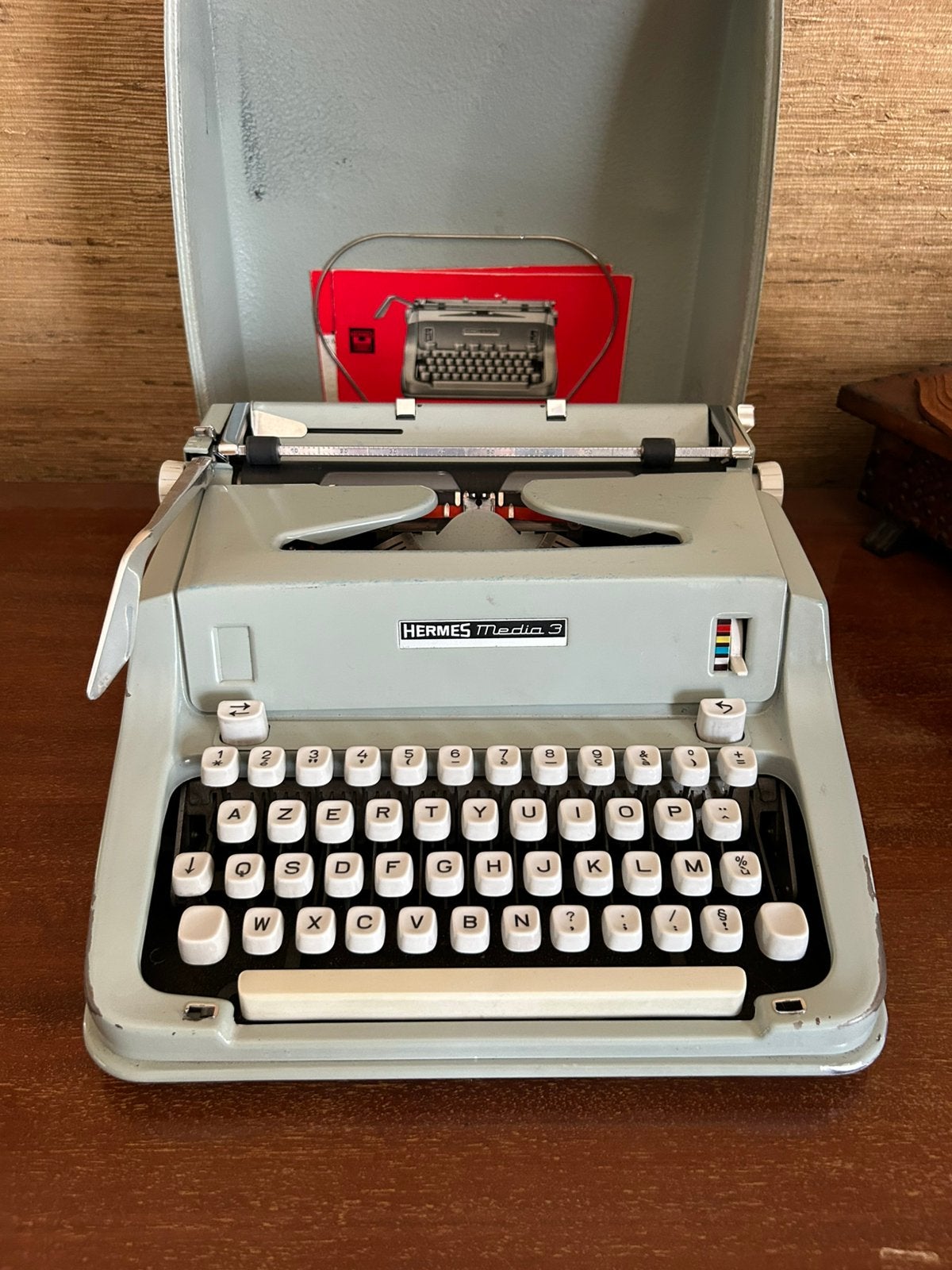 Machine à écrire vintage - Hermes Media 3, Enlèvement ou Envoi, Utilisé