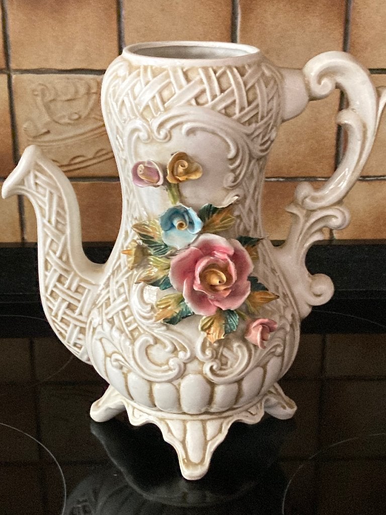 Sierkruik met bloemen Porselein, Ophalen