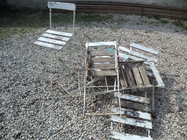 chaises de bistro, Enlèvement ou Envoi, Utilisé, Pliant