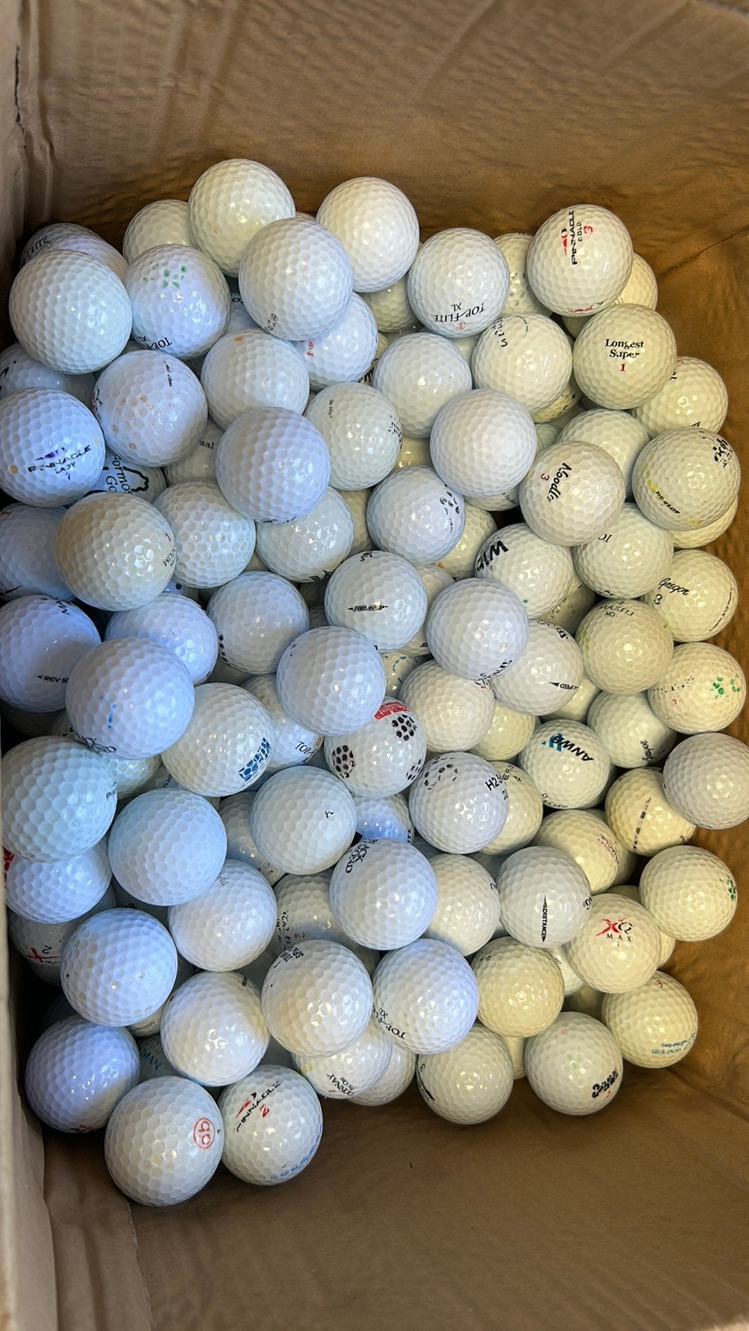 20.000 golfballen mix voornamelijk c merken, Sport en Fitness, Golf, Ophalen, Gebruikt, Bal(len), Overige merken