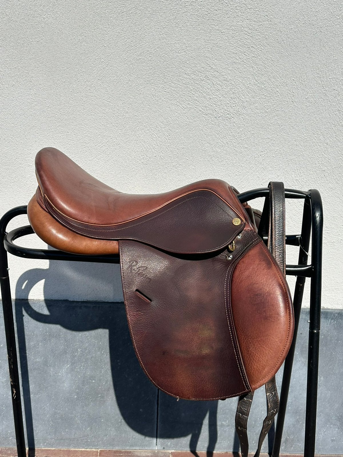 Pessoa 15 3/4 inch springzadel, Dieren en Toebehoren, Ophalen, Gebruikt, Springen, XS (15.5 inch of kleiner)