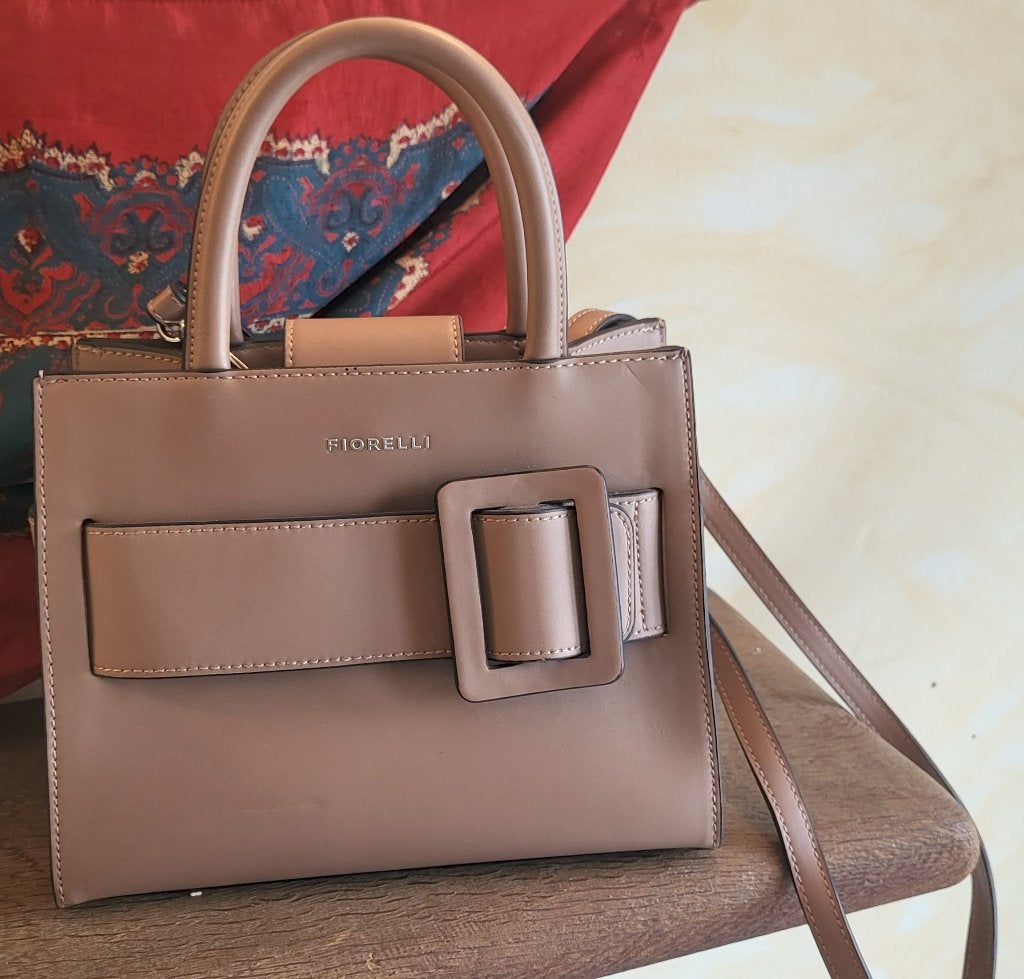 FIORELLI taupe handtas met schouderriem *** NIEUW ***, Ophalen of Verzenden, Nieuw, Beige, Handtas