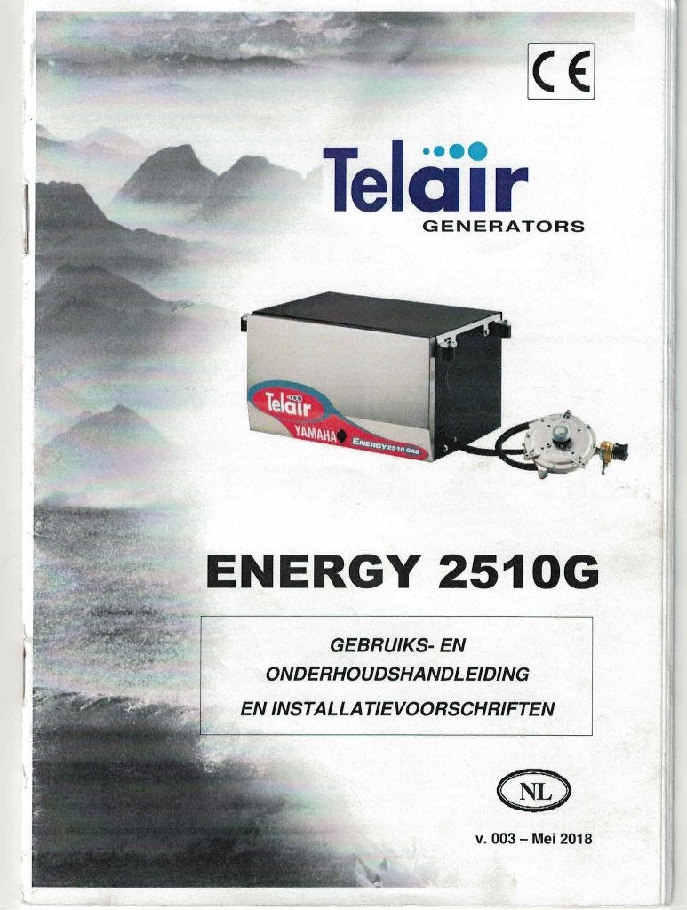 GÉNÉRATRICE/GROUPE ÉLECTROGENE TELAIR 2510 GAZ, Enlèvement, Utilisé