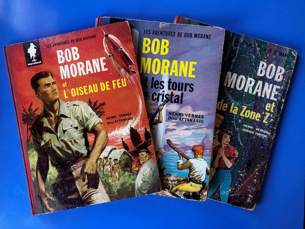 EO ’60 Bob Morane 1, 3 et 6 par Henri Vernes - Marabout, Livres, Plusieurs BD, Henri Vernes - Attanasio - Forton, Enlèvement, Utilisé